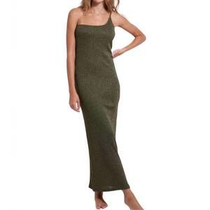 NEW BELIZA kat chain long dress in black